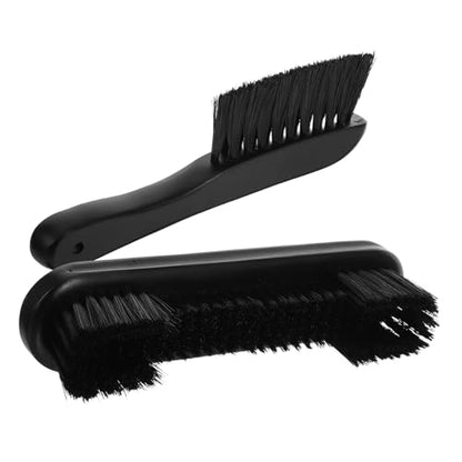 Pool Table Cleaning Brush Set 2pcs with Nylon Bristles and Wooden Handles for Felt and Rail Maintenance, Billiard Table Accessories for Home and Club Use