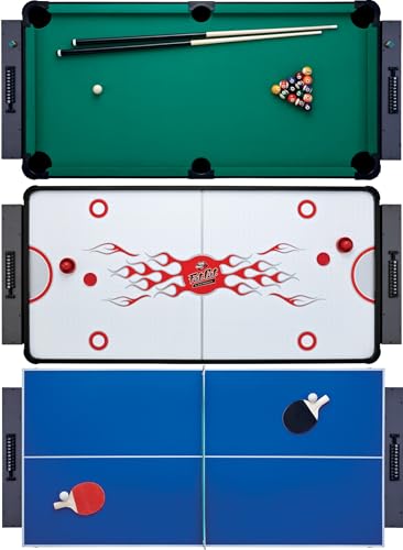 Fat Cat 3-in-1 6' Flip Multi-Game Table - color: Green Cloth Playfield