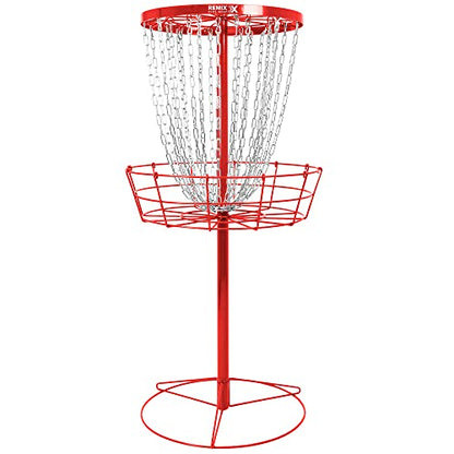 Remix Deluxe Practice Basket for Disc Golf - Choose Your Color and Style - color: Red