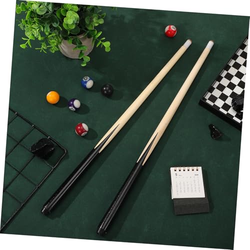 2Pcs Pool Cue Sticks Short Billiard Cues for Tight Spaces Lightweight Cue Sports Accessory for Beginners and Teenagers