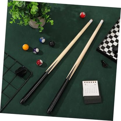 2Pcs Pool Cue Sticks Short Billiard Cues for Tight Spaces Lightweight Cue Sports Accessory for Beginners and Teenagers