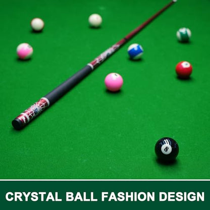 HMQQ 2 1/4" Replacement 8 Ball for Pool Table, Regulation Size Professional Resin Billiard Ball, Durable Glossy Finish, Single Black Pool Ball - style: Number 8
