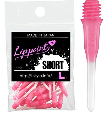 L-style Premium Lippoint - Soft Tip Dart Points – Short – 2-Tone Pink – 30 Count - color: Pink