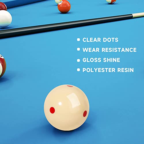 GSE Games & Sports Expert Billiard Practice Training Cue Ball, AAA-Grade PRO Cup Standard Pool Billiard Cue Ball (6 oz 2-1/4" Several Colors Available) - color: Red & Artifact