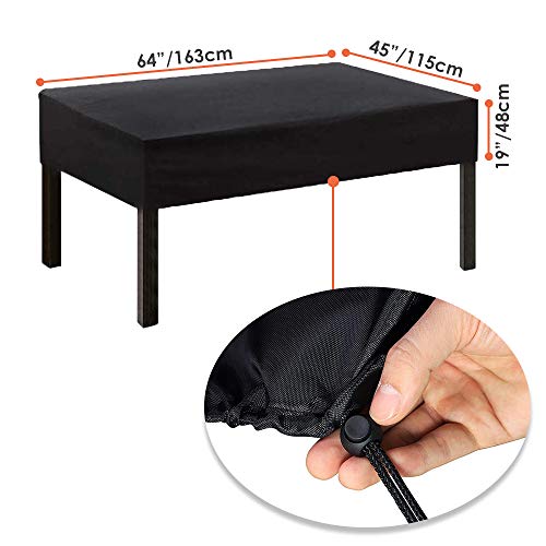 Foosball Table Cover Outdoor Heavy duty Waterproof Dust-proof Rectangular Universal Fit Cover Indoor Scratch Resistant for Game Room
