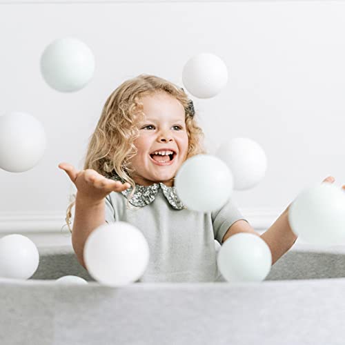 Chivao 200 Pieces Table Tennis Balls Washable Game Table Tennis Mini Plastic Balls for Pool Carnival Party Game - color: White