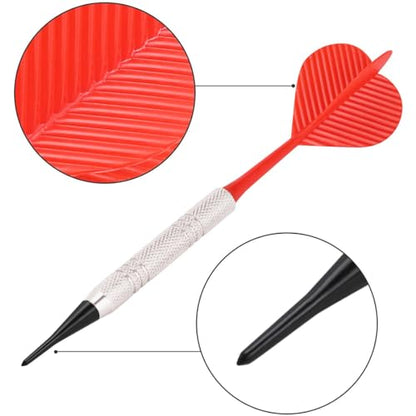 Soft Dart, 12 Pcs Dart with Plastic Soft Tip Points for Dartboard