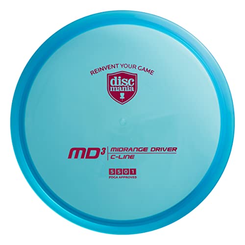 Discmania Originals 3-Disc Disc Golf Set – C-Line FD Fairway Driver, C-Line MD3 Midrange Driver, and D-Line P2 Disc Golf Putter (Colors Will Vary)