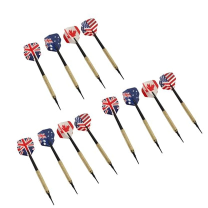 Soft Tip Darts Professional Set 12 Flights 50 Tips Replaceable for All Skill Levels Kids and Adults Plastic Steel