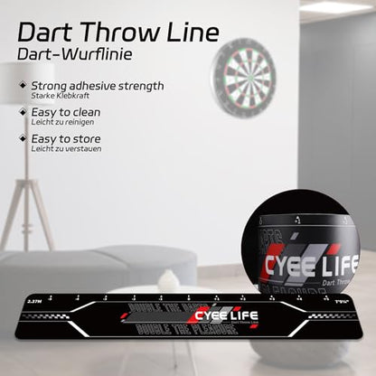 Cyeelife Dart Throw Line, Double the Darts, Double the Pleasure, 23.4 x 3.9 inches
