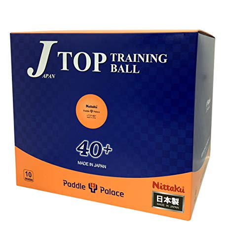 Nittaku J-Top Training Ball 40+ Bulk Pack (120 Table Tennis Balls) - style: Orange
