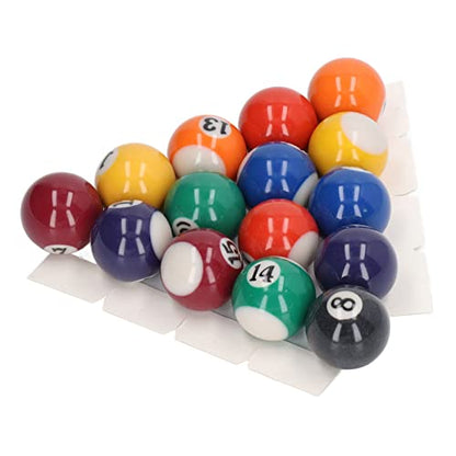 16pcs Mini Billard Balls, Mini Billard Balls, Billiard Balls Pool Balls Set, Impact Resistant Eco Friendly Resin Small Pool Table Balls Set for Kids Game Room 32mm, Mini Pool Table Accessories