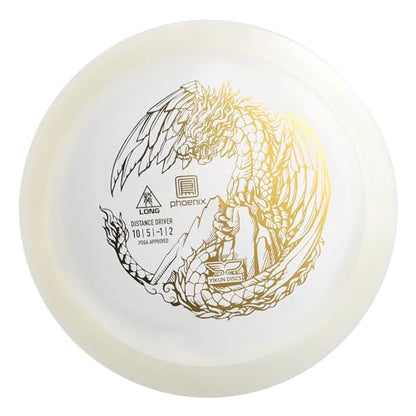 yikundiscs Yikun Professional Disc Golf Fairway Driver|Distance Driver|165-175g| Perfect for Outdoor Games and Competition[Dics Shade Color May Vary] - color: White-gold