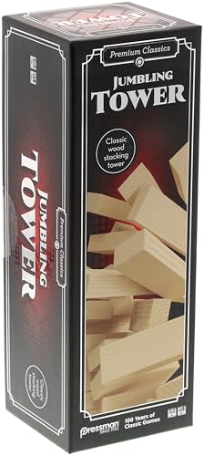 Goliath - Jumbling Tower, Wooden Stacking Tower, Wooden Board Game for Children from 6 Years, Educational Skill and Strategy Game, 48 Blocks, Suitable for 1 or More Players