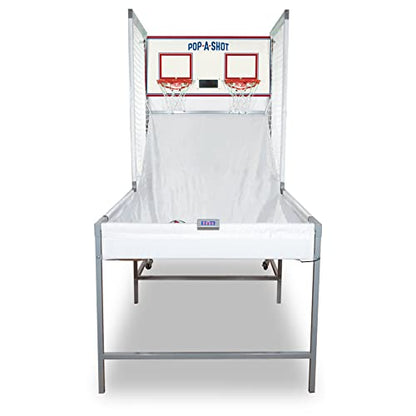 Pop-A-Shot - Pro Dual Shot | Commercial Grade Arcade Basketball at Home | Infrared Sensor Scoring | 16 Game Modes | 7 Balls | Foldable Storage