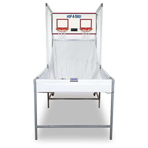 Pop-A-Shot - Pro Dual Shot | Commercial Grade Arcade Basketball at Home | Infrared Sensor Scoring | 16 Game Modes | 7 Balls | Foldable Storage