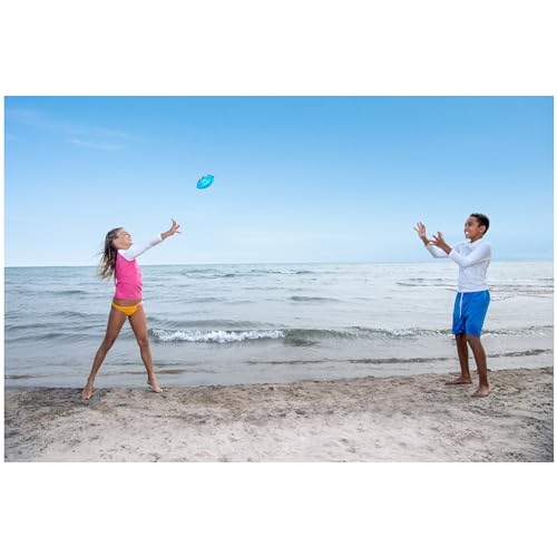 Swimways Hydro Waterproof Football, Outdoor Games for Adults and Kids, Swimming Pool Accessories and Pool Party Games,9.25 Inches, Green - color: Blue