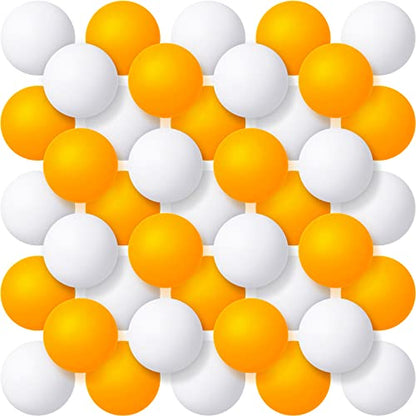 Yunsailing 300 Pieces Plastic Balls 40 mm Washable Table Tennis Balls for Outdoor Crafts Table Tennis Carnival Pool Games Party Decoration, White and Yellow