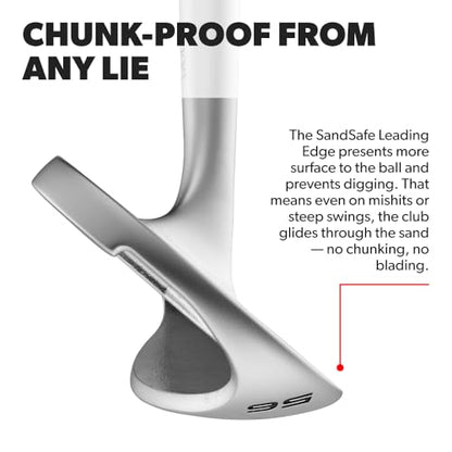 Performance Golf ONE Wedge | Accelerates The Club Through Any Lie | Solid Shots | No Chunking | Gets You On The Green in One Shot - size: Left, style: 56 Degrees