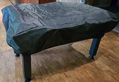J&C Foosball Table Cover Outdoor Waterproof 420D Soccer Table Cover with Adjustable Buckle Patio Party Game Table Cover for Indoor Foosball Table Anti Sunlight Black - color: black