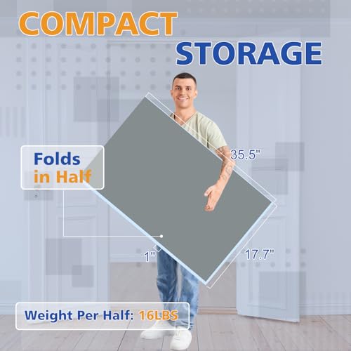 6 * 3Ft Grey Mid-Size Ping Pong Conversion Foldable & Portable Table Tennis Table for Indoor Games - Grey - Professional - Indoor Games - Fun