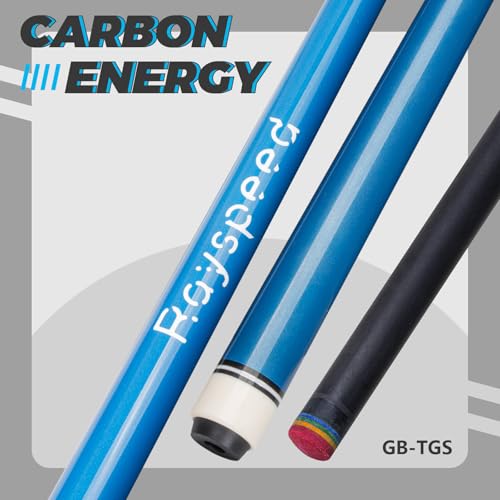 Carbon Fiber Pool Cue Stick 12.5mm Low Deflection Full Carbon Technology Pool Stick for Adults Professional Billiard Cue with Uni-loc Pin Joint - color: Blue