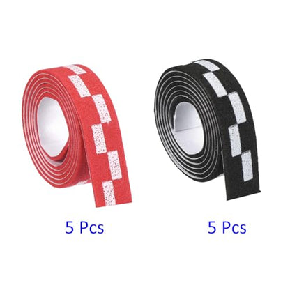 M METERXITY 10 Pack Ping Pong Edge Tape - EVA Table Tennis Side Protective Tape Apply to Cover Racket Edge Daily Use (18" Long, Red)