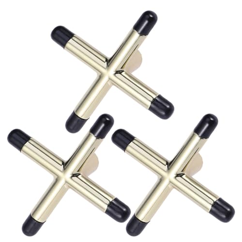 Toddmomy 3pcs Cross Shaped Pool Cue Bridge Head Anti-Slip Billiard Cue Sticks Bridge Head Rest Holder for Snooker Pool Tables Billiard Accessories