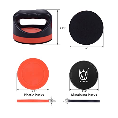 Air Hockey Striker with Plastic and Logoed Aluminum Pucks, 2PCS Each - style: CM-A202B