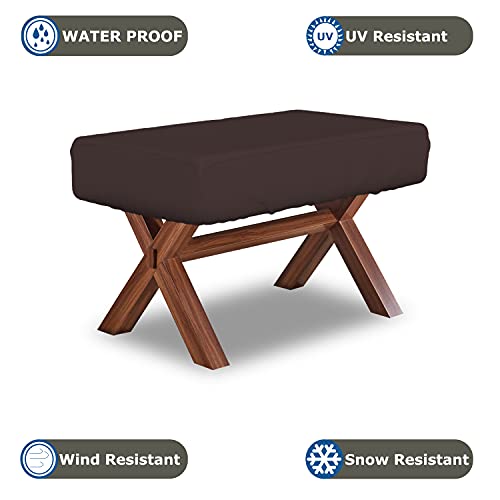 Covers & all Foosball Table Cover 12 Oz Waterproof - 100% Weather Resistant Outdoor Game Table Cover with Elastic at 4 Sides (56" W x 52" D x 15" H, Coffee) - color: Coffee, size: 56"W x 52"D x 15"H