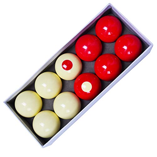 Collapsar Bumper Pool Balls 2-1/8" Regulation Size,Standard 10 Billiard Balls Set
