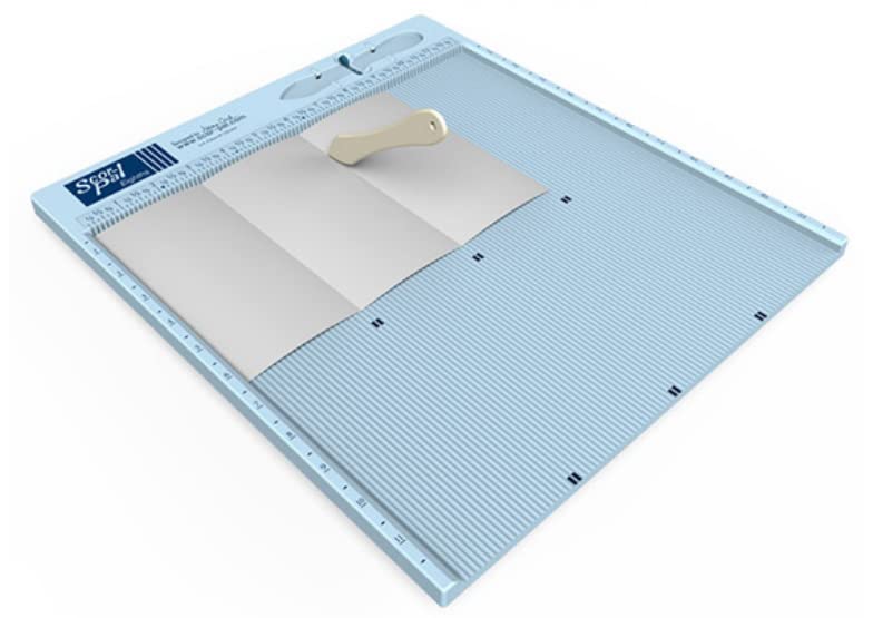 Scor-Pal Scoring Board, 12" x 12", 1/8" Space Grooves, Measuring and Scoring Tool for Card Making, Envelopes, Boxes, and Paper Crafts