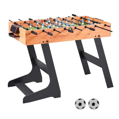 VEVOR Foosball Table, 55 inch / 42 inch Standard Size Foosball Table, Indoor Full Size Football Table for Home, Family, and Game Room, Soccer with Durable Soccer Set - size: 42IN