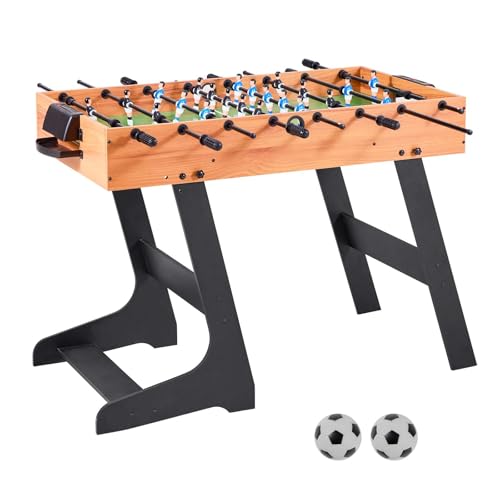 VEVOR Foosball Table, 55 inch / 42 inch Standard Size Foosball Table, Indoor Full Size Football Table for Home, Family, and Game Room, Soccer with Durable Soccer Set - size: 42IN