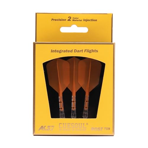 CUESOUL ROST T19 Integrated Dart Shaft and Flight Slim Shape M Size 28mm - color: Orange