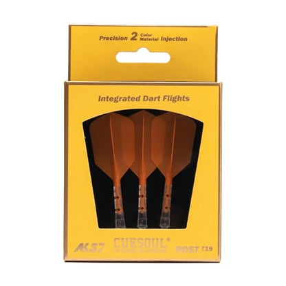 CUESOUL ROST T19 Integrated Dart Shaft and Flight Slim Shape M Size 28mm - color: Orange