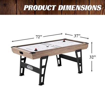 Barrington Billiards Air Hockey Table with Accessories, Perfect for Family Game Rooms | with Accessories - style: 6 Ft. Grant