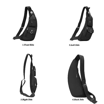 NICGID Sling Bag Chest Shoulder Backpack Crossbody Bags Casual Daypack for Men Women (Grey-014) - color: Grey-014