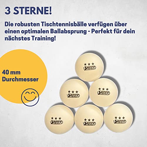 Best Sport 2059818 3-Star Table Tennis Tournament Balls - White