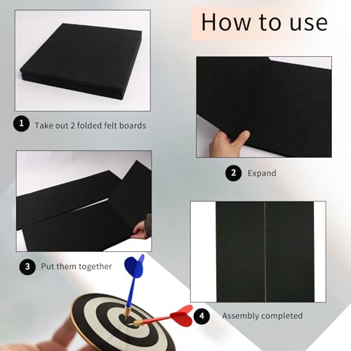 Dart Board Wall Protectors: Large Dartboard Surround Backboard Behind Dart Board Wall Backing - size: 36''H*24''W
