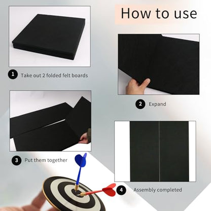 Dart Board Wall Protectors: Large Dartboard Surround Backboard Behind Dart Board Wall Backing - size: 36''H*24''W