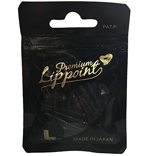 L-style Premium Lippoint - Soft Tip Dart Points - Regular Length - color: Black