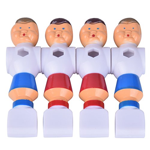 4Pcs Rod Foosball Soccer Table Football Men Player Replacement Parts(Red+Blue)