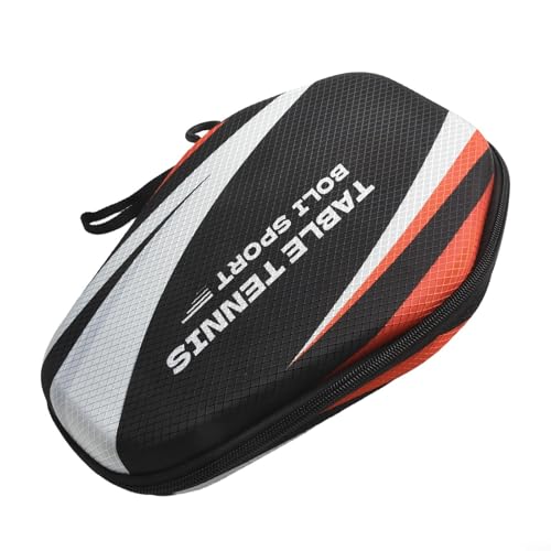 FABULETTA Table Tennis Racket Case EVA Hard Shell Paddle Bag Water Resistant Storage Box Protective Holder For 2 And Balls Pong Equipment Carry Case - color: PB005-A model