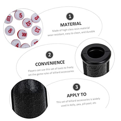 1 Set Dice Bottle Resin Dice Dices Pool Table Balls Tally Peas Red Pool Snooker Billiard Shaker Bottle Pool Shaker Bottle Snooker Accessory Snooker Bottle Dice Cup Billiards