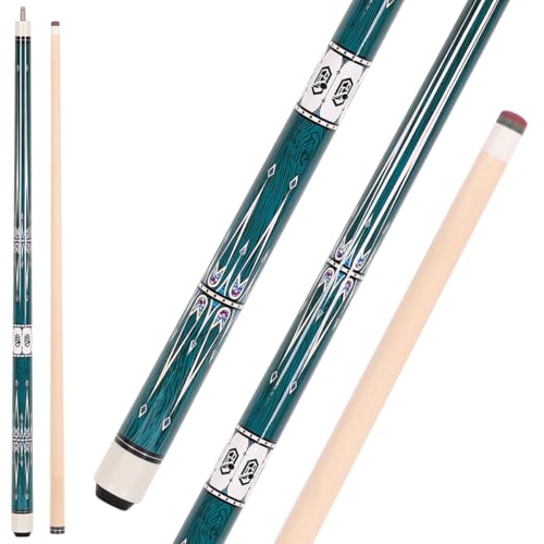 58 inch Canadian Maple Billiard Pool Cue Stick, 13mm 1/2 Maple Billiard Pool Stick, House Bar Pool Table Sticks for Men(Numerous Styles to Choose from) - color: P02