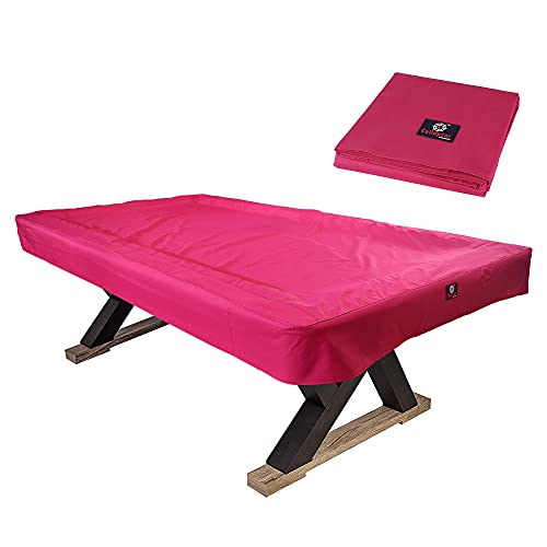 7/8/9FT Heavy Duty 600D Polyester Canvas Billiard Pool Table Cover(7 Colors Available) (Wine Red, 7-Foot) - color: Wine Red, size: 7-Foot