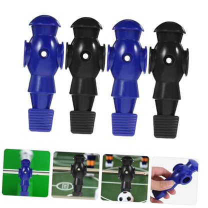 4Pcs Foosball Replacement Players for Table Soccer Game PP Resin Football Man Statues Smooth Surface Easy Install Fits Standard Rods Dark and Navy