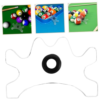 BESPORTBLE Freestanding Pool Cue Holder Rack Acrylic Billiard Cue Clamp for Pool Table Accessory