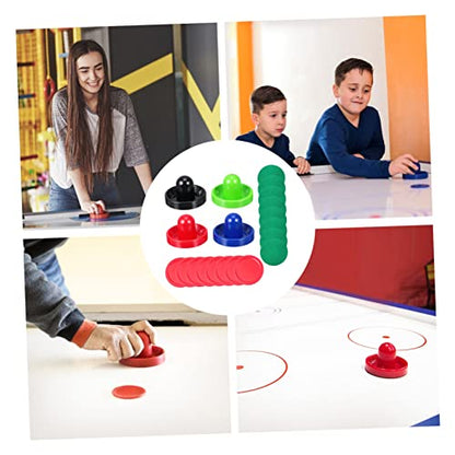 VANZACK 2sets Air Hockey Pucks of Replacement Accessories for Game Tables Includes Felt Pucks Lightweight Sturdy for Air Hockey Tables